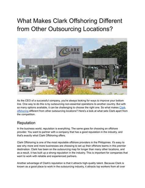 clark offshoring|What Makes Clark Offshoring Different from Other Outsourcing.